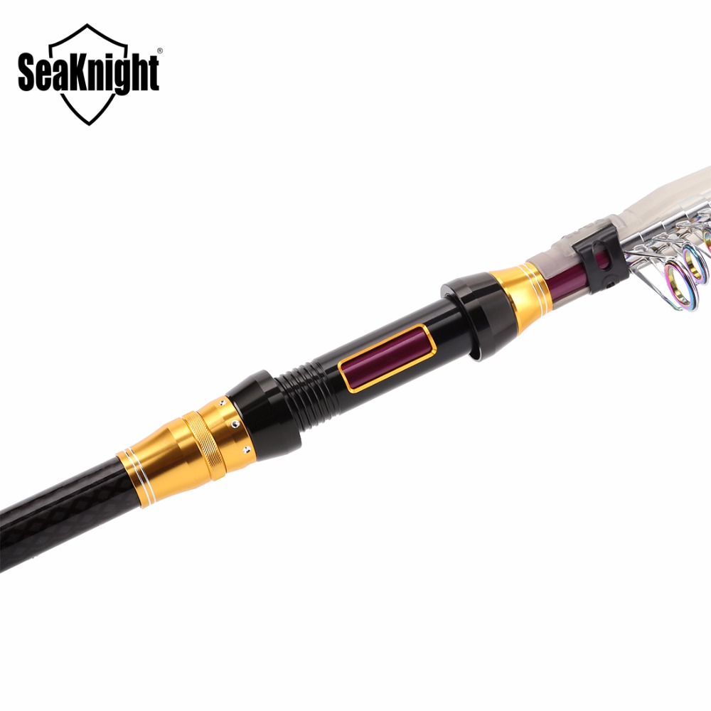 SeaKnight REAVER Carbon Fiber Telescopic Fishing Rod 2.1M 2.4M Long Casting 8-9 Section Sea Carp Fishing Spinning Rod