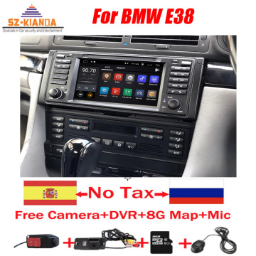 Android 10 Car DVD Player for BMW E38 Wifi 3G GPS Bluetooth Radio RDS USB Steering wheel control Mirror link radio stereo NO DVD