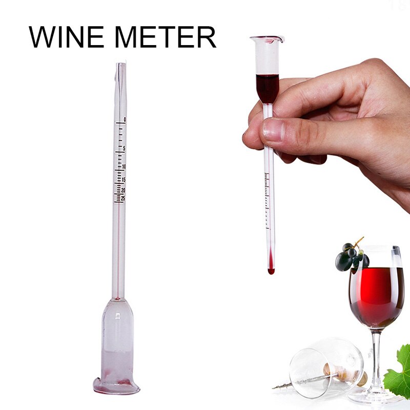 Wine alcohol meter fruit wine rice wine concentration meter wine 0-25 degrees - 1 glass alcohol meter