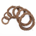 3/6Pcs Rattan Ring Artificial Flowers Garland Dried Flower Frame Home Christmas Decoration DIY Floral Wreaths 10/20/30/40cm