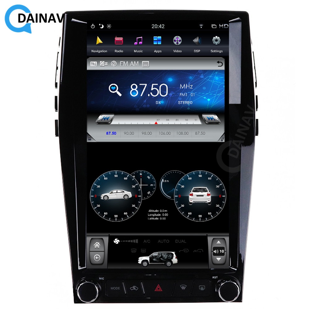 13.6 inch Vertical screen Car Radio GPS Navigation For Ford EDGE 2015 2016 2017 2018 2019 Car Multimedia DVD player