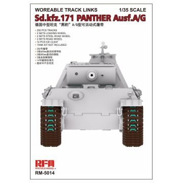 Rye Field Model RM-5014 1/35 Workable Track Links for Panther Ausf.A/G Model Kit