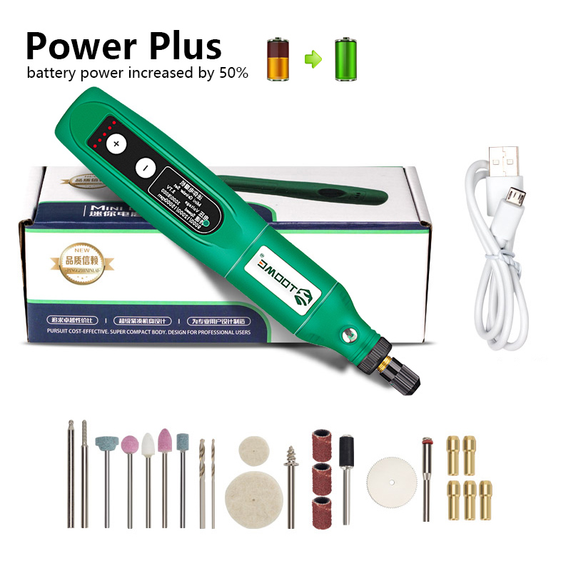 Pinkman Cordless Electric Mini Drill Engraver Pen Power Tool 2000mAh Five-speed For Dremel Dental Rotary Tool Dremel Accessories