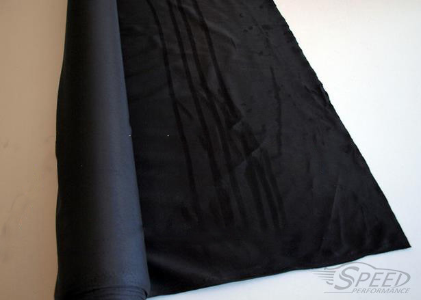 Soft Black Car Interior Vinyl Micron Suede Fabric