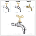 Washing Water Tap with Lock Key Copper/alloy Faucet Single Outdoor Anti-theft Faucet