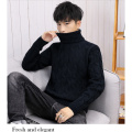 2020 New Men's Thick Turtleneck Sweater Pullovers Male Autumn Winter Solid Color High Neck Knitted Sweaters Knitwear M-3XL