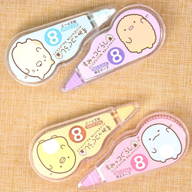 4pcs/pack Kawaii White Out Corrector Correction Tape Stationery Student Altered Tapes School Office Supplies