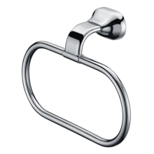 Household metal towel ring in the bathroom