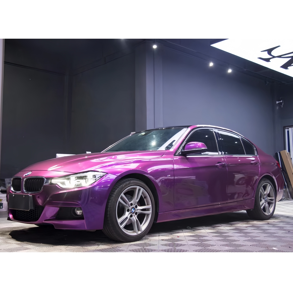 Metal Paint Purple Vinyl Wrap