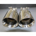 Free Shipping: Newest Style stainless steel universal exhaust system end pipe+car exhaust tip 1 piece