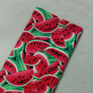 Fresh Green Red Watermelom Fruit printed Cotton Fabric 50x105cm Fruit Fabric Patchwork Cloth Dress Home Decoration