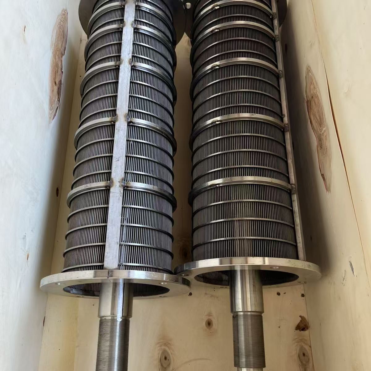 KRD wedge wire rotary drum sieve mesh screen tube well filter