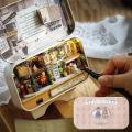 Box Theatre Wooden Miniature Dollhouse Toys DIY Model Doll House Miniatures Furnitures for Children Christmas Birthday Gifts