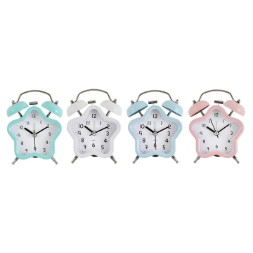 Star Shape Twin Bell Alarm Clock with Light