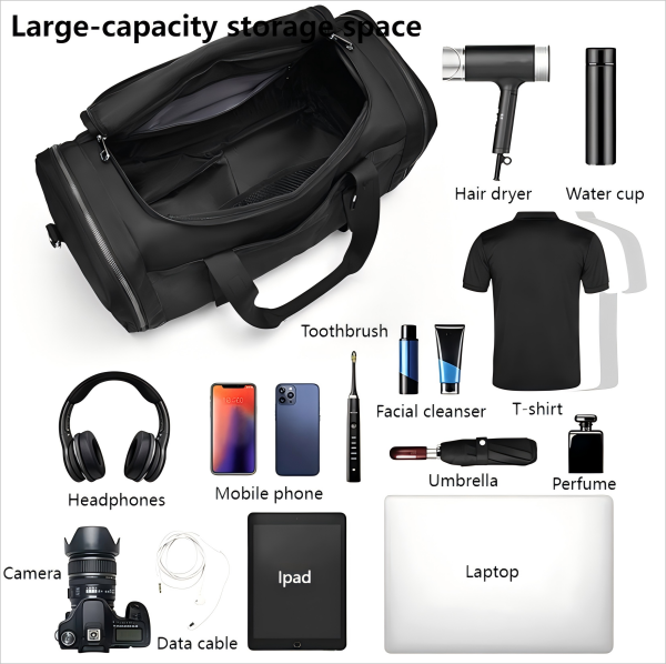 Men's fashionable travel waterproof handbag
