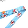 Blinghero Cartoon Robot Cat Lanyard Kawii Cat Phone Holder Neck Straps With Student Card Hang Ropes for Kids BH0224