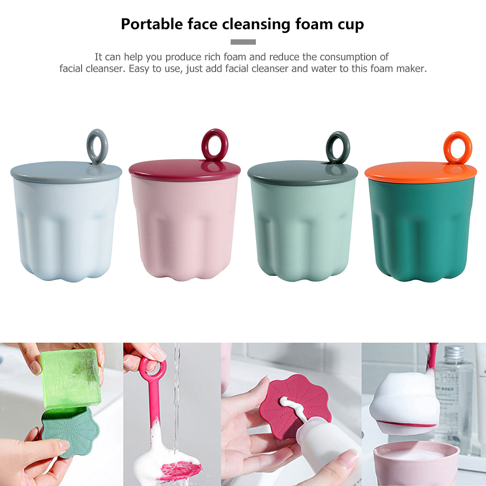 Foam Maker Facial Cleanser Bubbler Cup Shower Gel Shampoo Manual Foamer Body Wash Foamer for Face Clean Tool