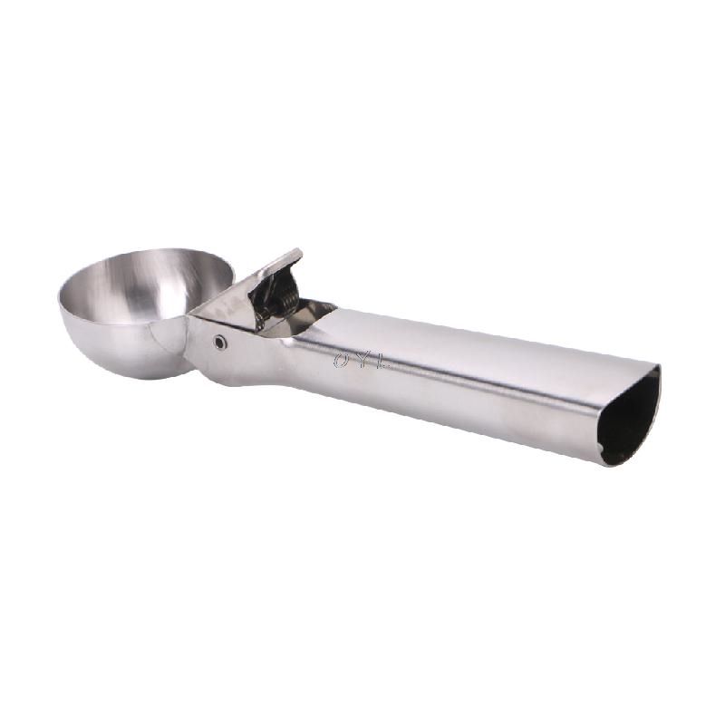 Stainless Steel Ice Cream Scoop with Trigger Fruit Spoon Dipper Kitchen Tool