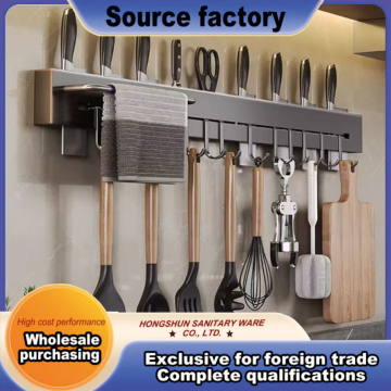 Smart Stainless Steel Knife Holder with Towel Rack