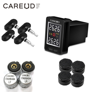 For Honda/Toyota/Nissan/Mazda CAREUD Car electronics Wireless TPMS Tire Pressure Monitoring System Internal/External LCD Display