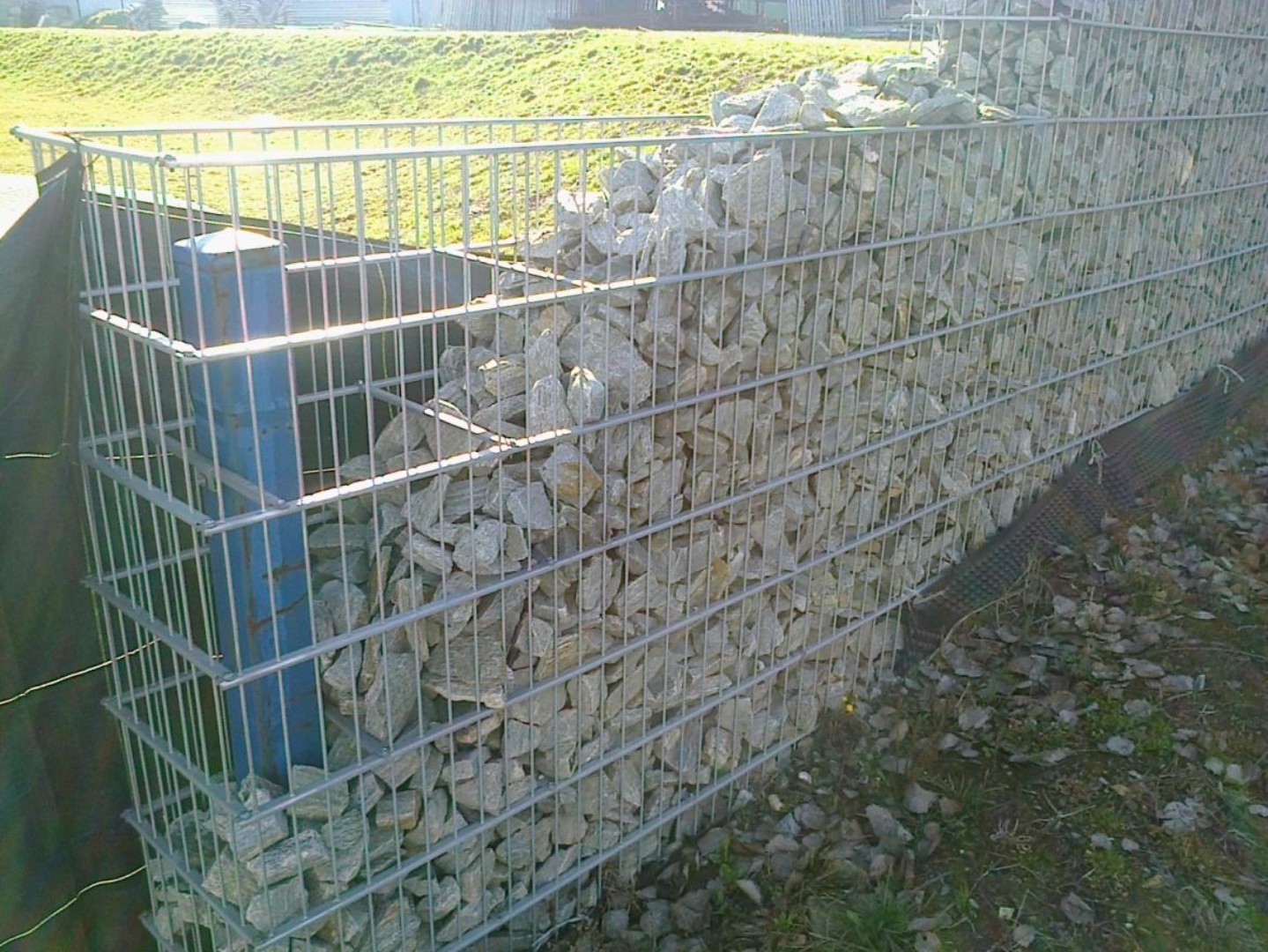 Gabion wall