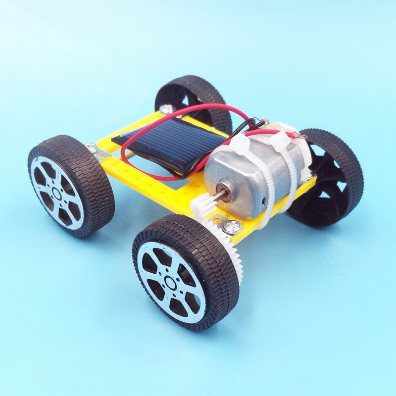 DIY Assembled Energy Solar Powered Toy Car Robot Kit Set Mini Science Experiment Solar Car Toys for Children Educational Toys
