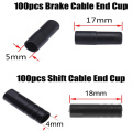 100Pcs MTB Bike Bicycle Shift/Brake Cap 4/5mm Plastic Cable Caps Brake Gear Outer Cable End Caps Tips Crimps Bicycle Cable Cover