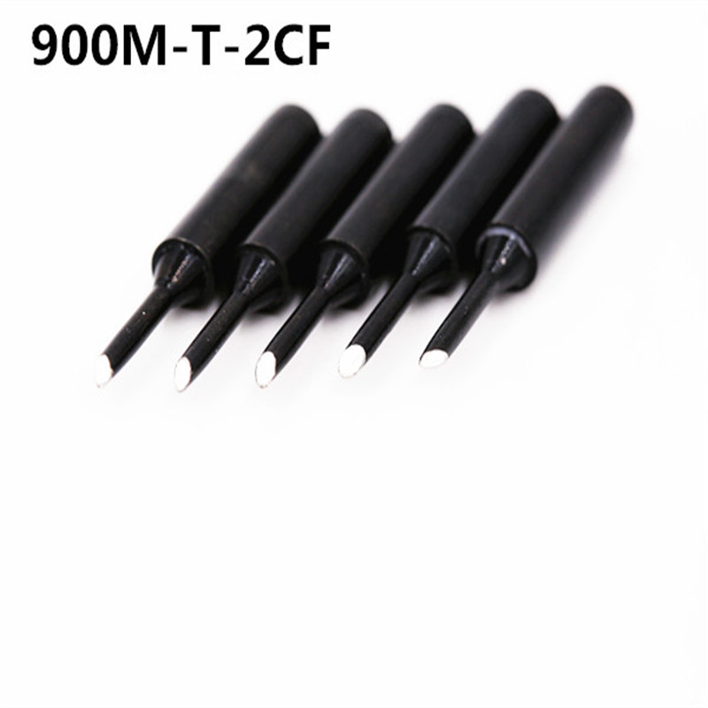 SZBFT 5piece Black 900M-T-2CF Series Horseshoe type iron head Welding tip Soldering iron tip 900M-T B I SK 1C 2C 3C 4C 1.2D 2.