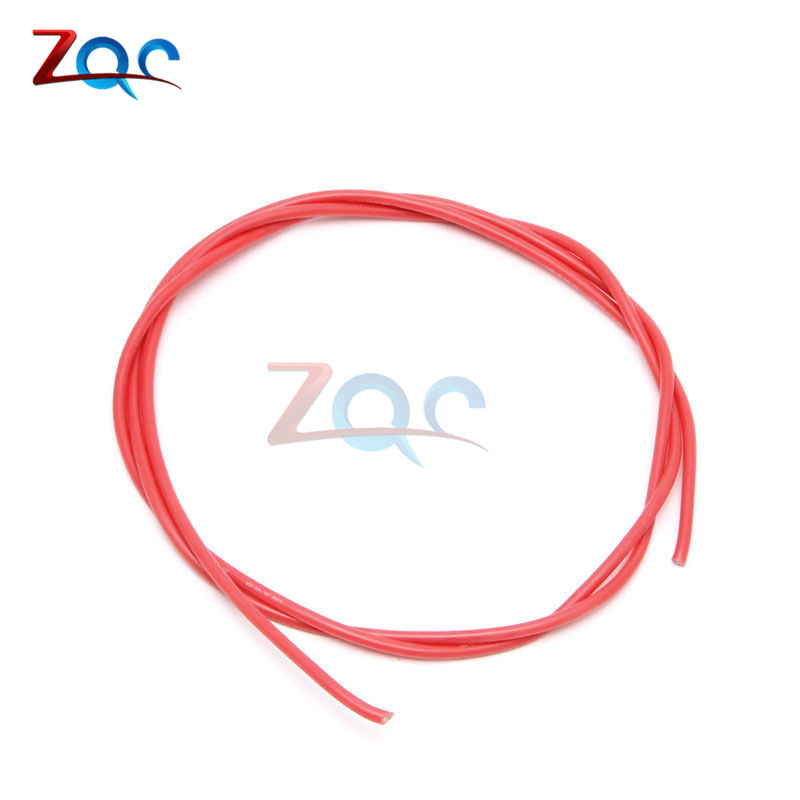 1set 16 AWG Gauge Wire Flexible Silicone Stranded Copper Cables For RC Black 1M + Red 1M = 2M 16AWG