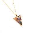 Gemstone Pendants Natural Druzy Agate with Light Gold Brass Findings Jewelry Connectors for Necklace Bracelet Jewelry Making