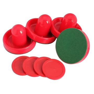 Wholesale Brand New Set of 4 Air Hockey Pushers and 4 Air Hockey Pucks Red Great Plastic Air Hockey Set EA14