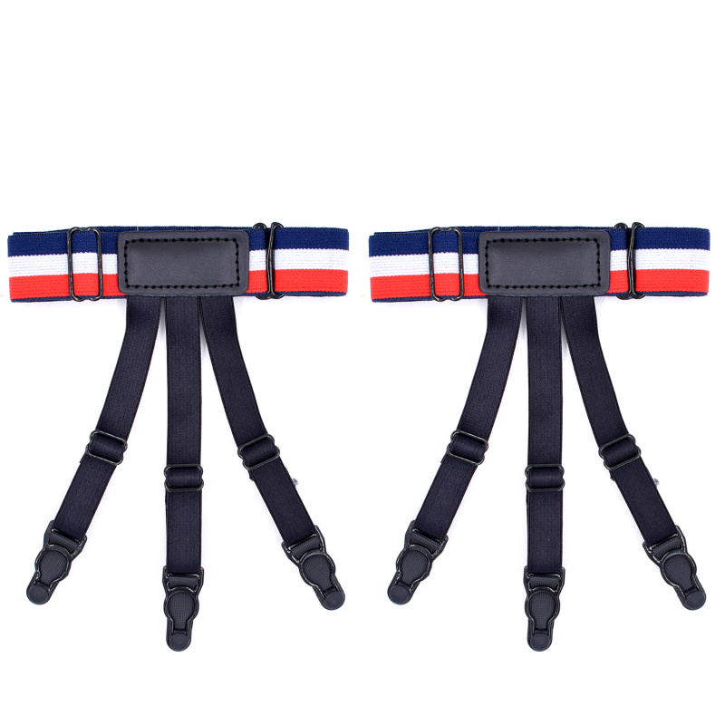 Fashion Shirt Stays Holder Man's Leg Suspenders Fashion Shirt Braces Elastic Uniform Business Strap Shirt Garters 1pair