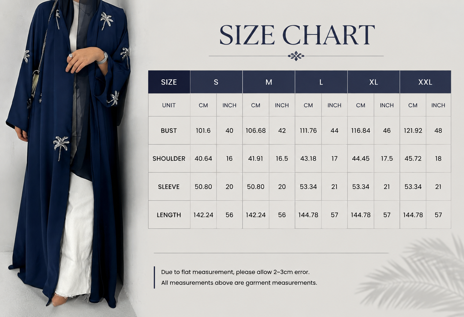 Sequin Embroidered Open Abaya Cardigan