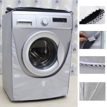 Polyester Waterproof Cover Washer Sunscreen Washing Machine Dryer Household Automatic Roller Machine Silver Dustproof Dust Cover