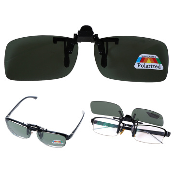 1PC Clip-on Polarized Day Night Vision Flip-up Lens Driving Glasses Sunglasses