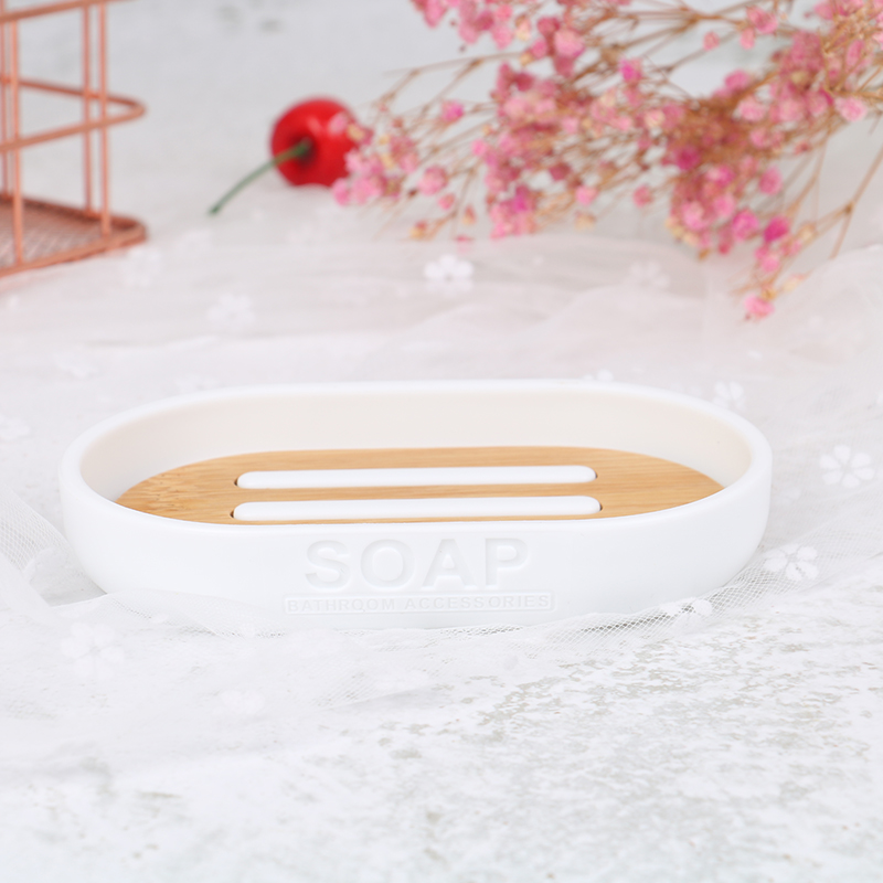 1pc Bamboo Soap Dish Wooden Soap Holder Wood Bathroom Soap Box Case Container Tray Rack Plate