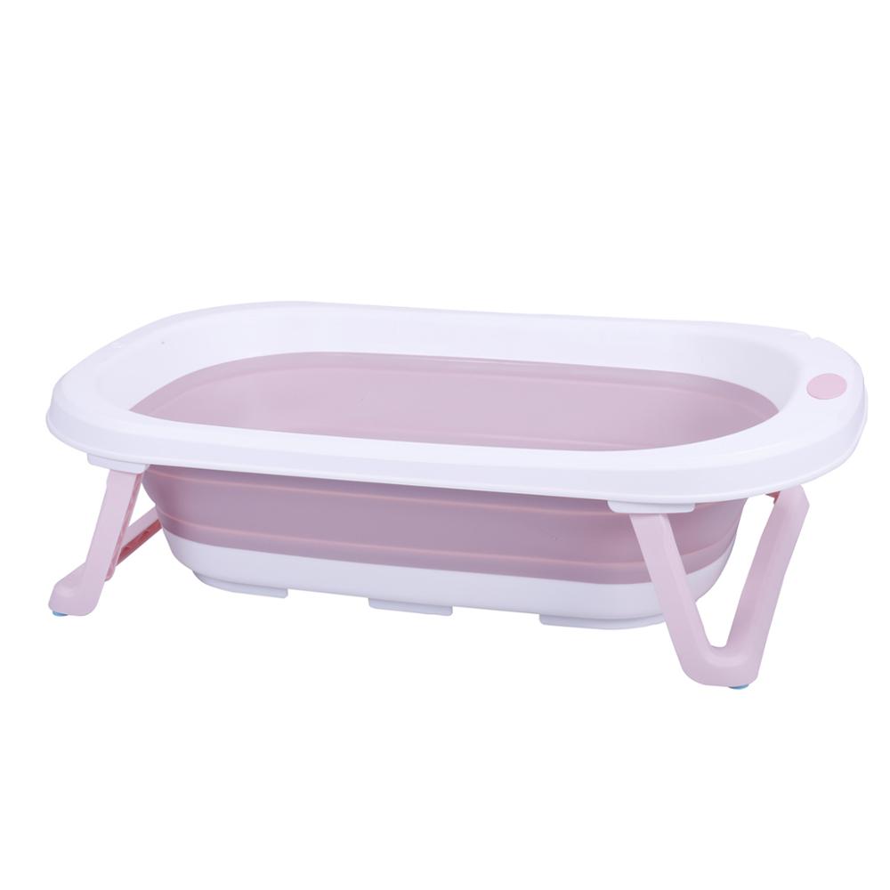 New Folding Bathtub Children Lying Electronic Temperature Universal Bath Barrel Oversize Baby Newborn Supplies Baby Bath Tub