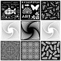 Scene Decoration Plastic Stencil For DIY Scrapbooking Paper Cards Making Crafts Templates Embellishments New Painting
