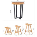 Solid Wood Nordic Bar Stool Modern Minimalist Bar Chair Home Creative Bar Chairs Fashion High Stool Barstools