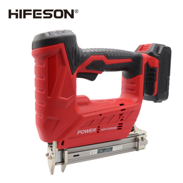 HIFESON Wireless Electric Nail Guns 1500/3000MA F30C 30mm Nailer Stapler Tools for Furniture Frame Carpentry Wood working