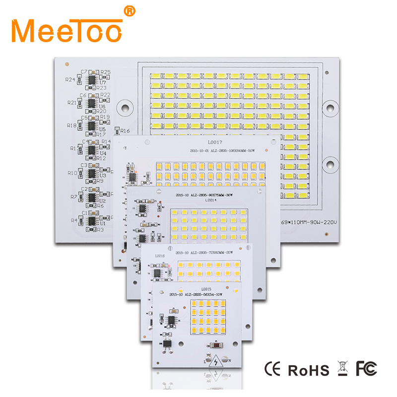 New Smart IC Floodlight COB Chip SMD 2835 5730 Led Bulb Lamp 10W 20W 30W 50W 90W Outdoor Long Service Time DIY Lighting In 220V