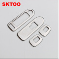 SKTOO FOR Citroen C5 Peugeot 508 modified special decorative glass lifter switch / armrest box refit the interior light bar