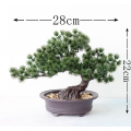 high quality Artificial Plants green Bonsai Tree Simulation Pine Needles Cypress Plants garden/desk/home living room decorations