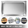 Rectangular Tray Stainless Steel Tray 4 Set Steamed Rice Plate 50 x 30 x 10 cm Stainless Steel Oven Baking Tray Easy to Clean