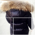 Winter Children Down Jackets Casual Solid Long-Style Detachable cap Boy's Jackets Coats 90% White Duck down Clothing