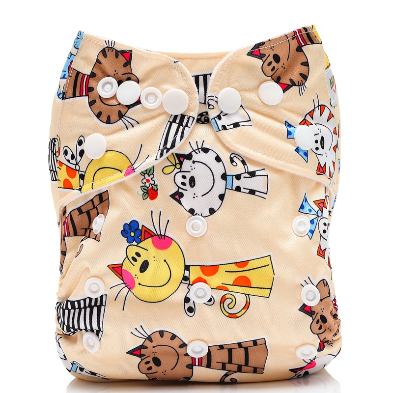Baby Reusable Cloth Diaper 2020 Printed Adjustable Cloth Nappy Cover Waterproof PUL Baby Diapers One Size couche lavable bebe