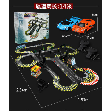 Large size 1450CM 1:43 Electric road track racing car rail road Roller double RC toy for boys gift kids toy