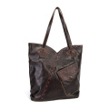 100% Genuine LEATHER Famous Brand Luxury Ladies Large Shopping handbag Shoulder bag Women Designer female elegant Tote bag 26