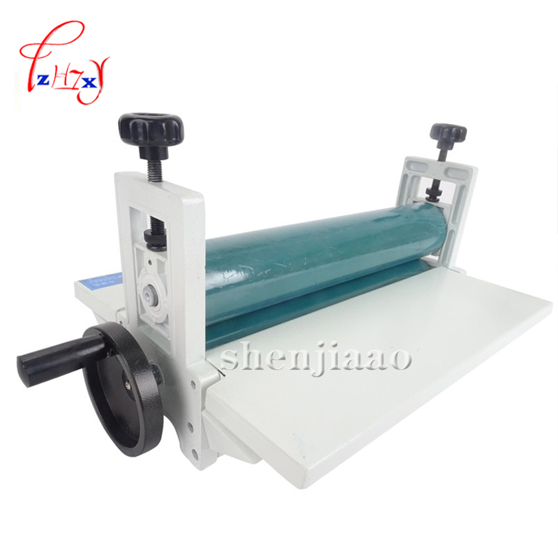 NEW 14" 350mm Manual roll laminating machines Photo Vinyl Protect Rubber Cold Laminator 1pc