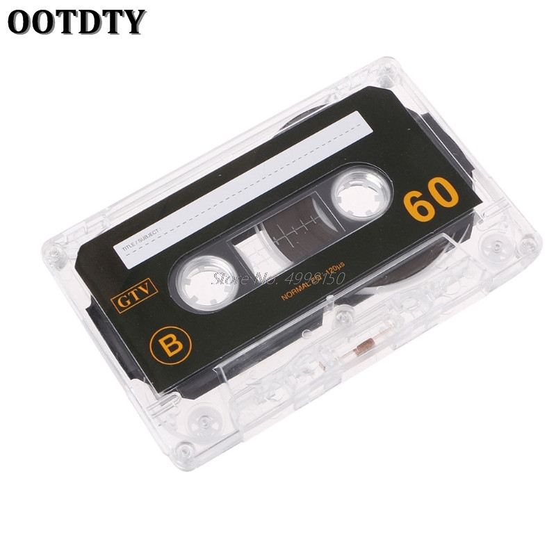 Standard Cassette Blank Tape Empty 60 Minutes Audio Recording For Speech Music Player Wholesale dropshipping